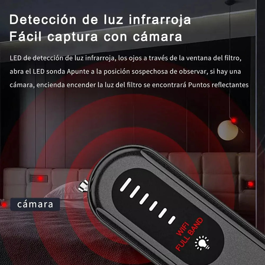 Detector de Cámaras Ocultas Portátil