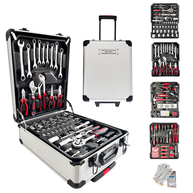 1x Set de dados, trinquete y extensiones