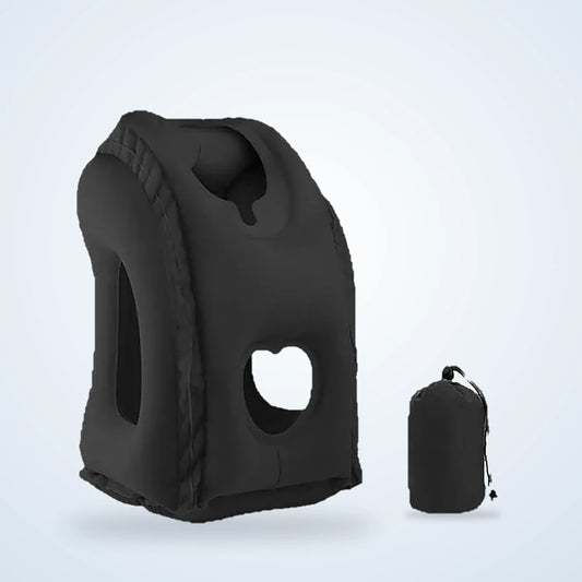 Almohada Inflable De Viaje con bolsa de almacenamiento