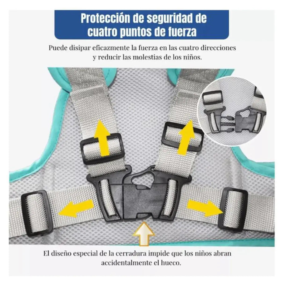 Cinturón de Seguridad Moto Ajustable para Niños