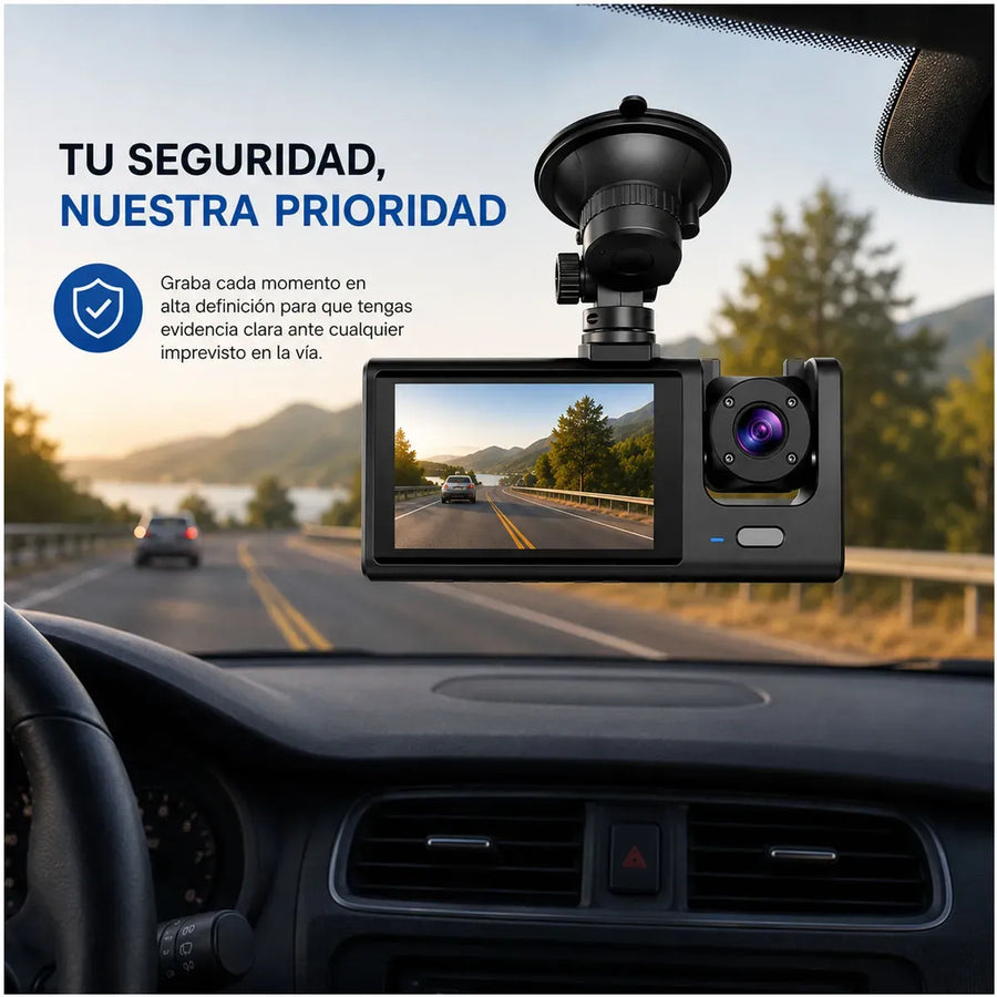 Cámara Para Carro 3 En 1 Black Box