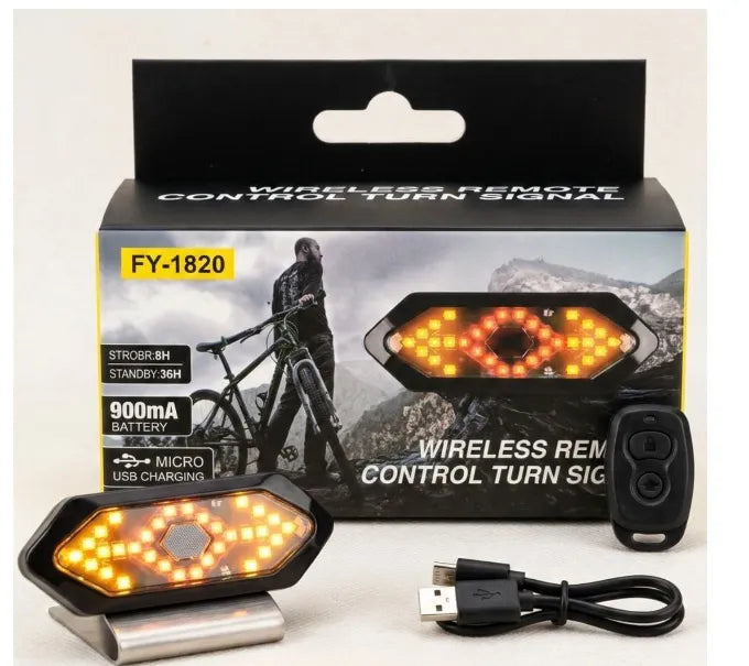 Luz Direccional para Bicicleta con Stop Integrado