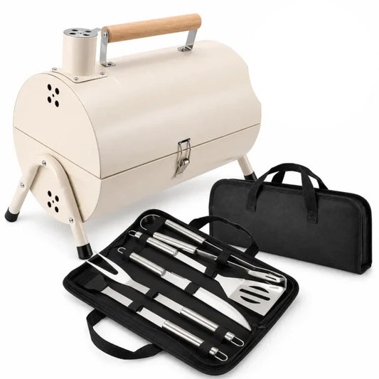 Parrillera Portatil Con Kit Parrillero