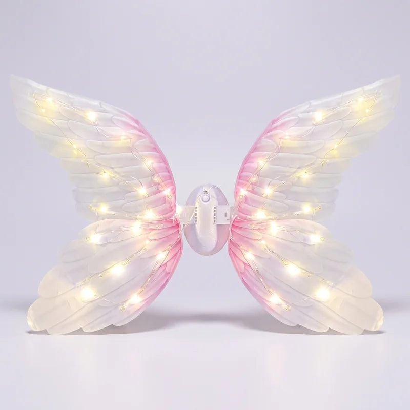 Alas De Ángel Con Luces LED Y Movimiento
