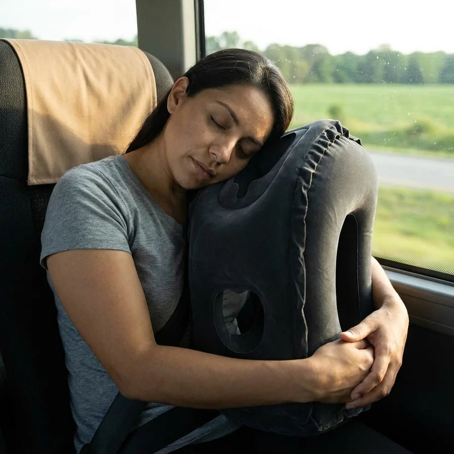 Almohada Inflable De Viaje