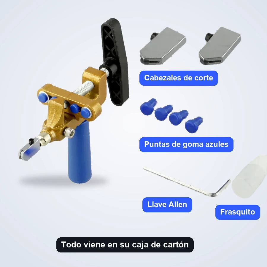 Cortador De Cerámica Y Vidrio 2 En 1 Con Kit