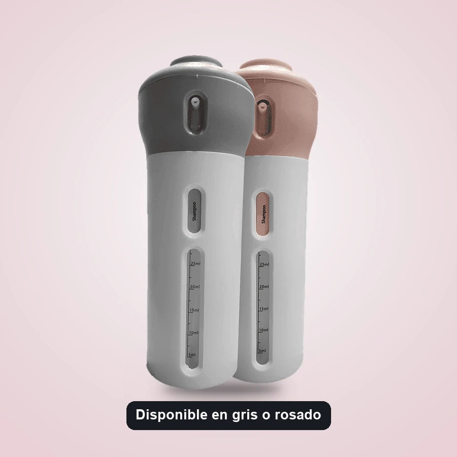 Dispensador Viajero 4 En 1 Con Etiquetas