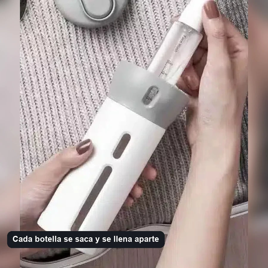 Dispensador Viajero 4 En 1 Con Etiquetas