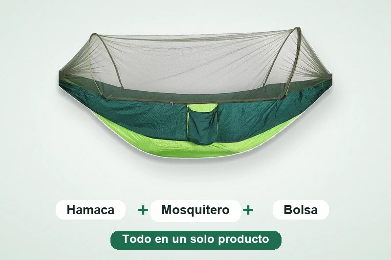 Hamaca y toldillo en un solo producto