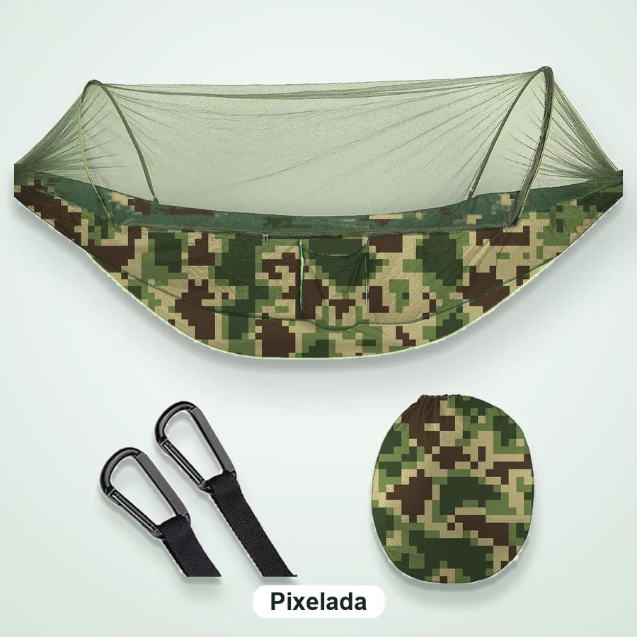 Hamaca Con Toldillo Portátil Antimosquitos