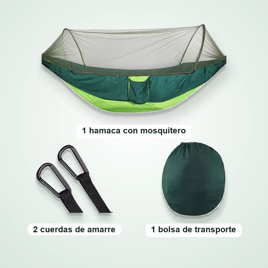 Hamaca Con Toldillo Portátil Antimosquitos