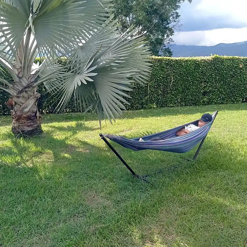 Hamaca Portátil Con Soporte Metálico
