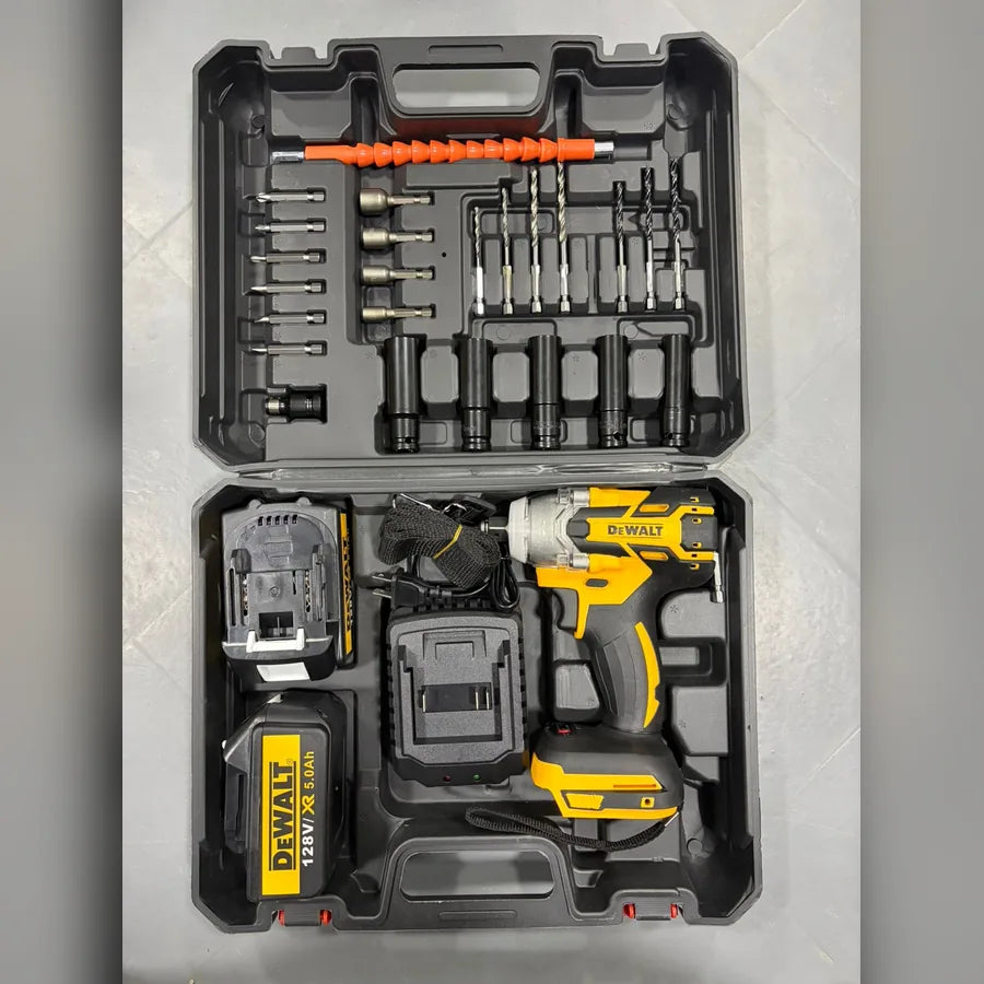 Llave De Impacto Inalámbrica 128V Dewalt Con Maletín