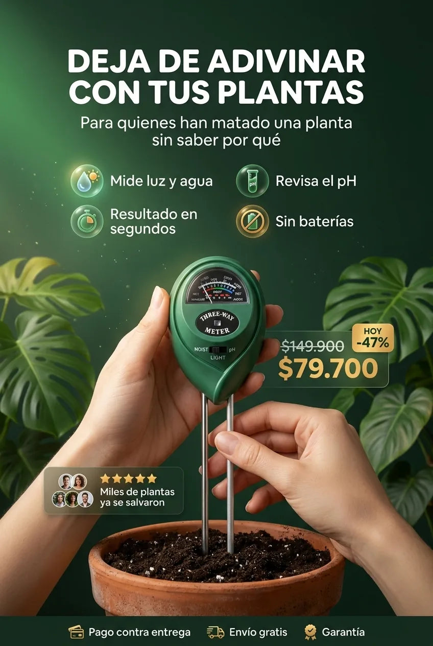 Medidor De Plantas 3 en 1 - Hero