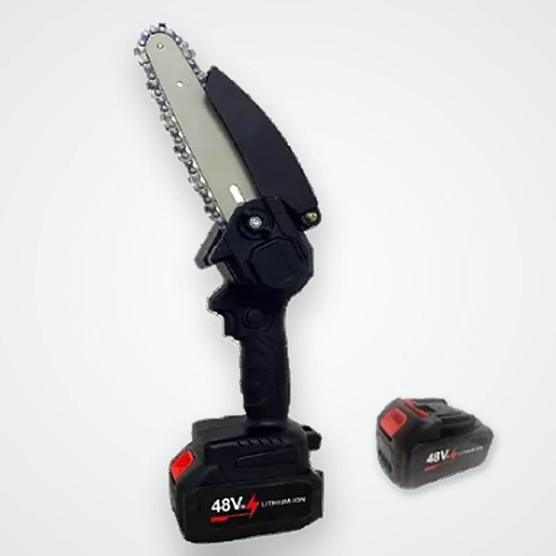 Mini Motosierra Inalámbrica 48V Con 2 Baterías