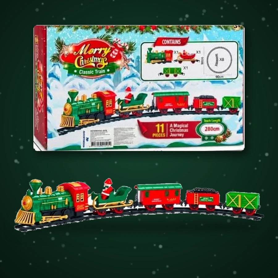 Pista De Tren Navideño 280 Cm