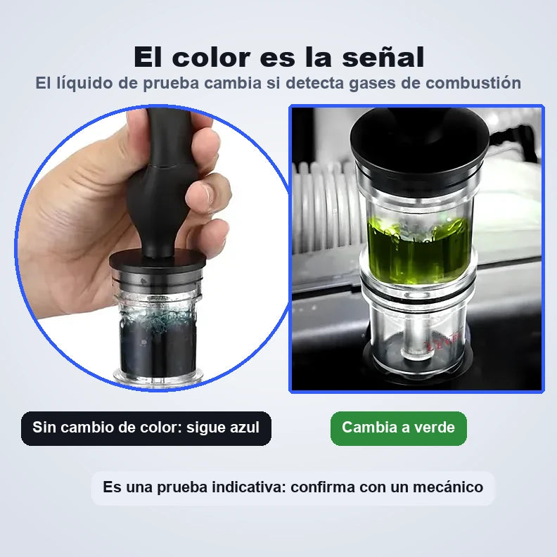 El color del líquido es la señal